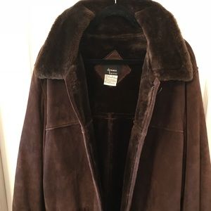 Dennis Basso suede coat